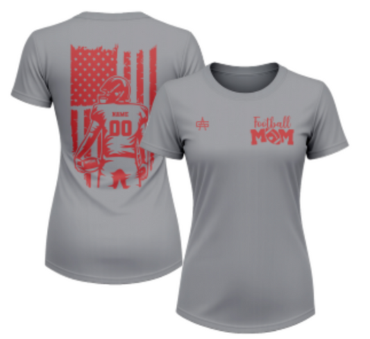 Weddington Titans Football "Mom" Sublimated Short Sleeve Dri-Fit Tee