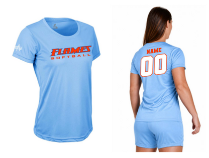Flames MI Softball Women's Vision Tee DTF Jersey