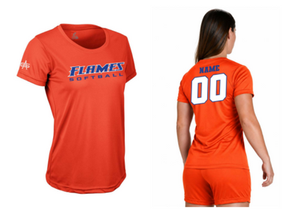 Flames MI Softball Women's Vision Tee DTF Jersey