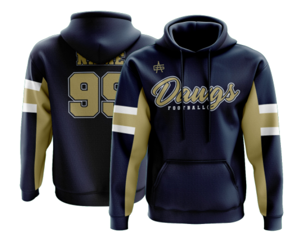 Otsego Football Customizable Performance Sublimated Hoodie