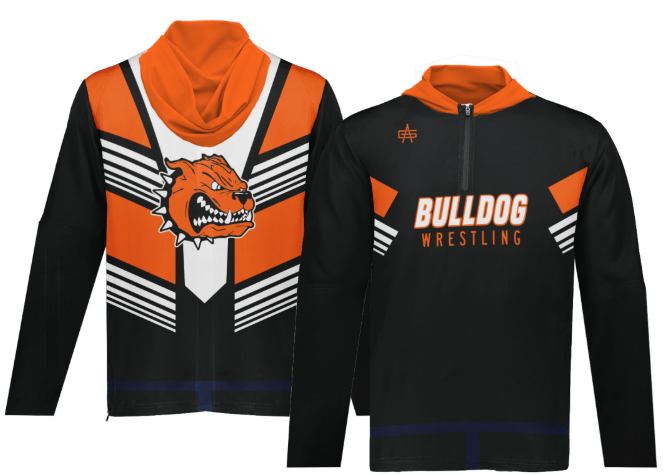 BC Youth Boys Wrestling Sublimated Hooded Warm Up Jacket