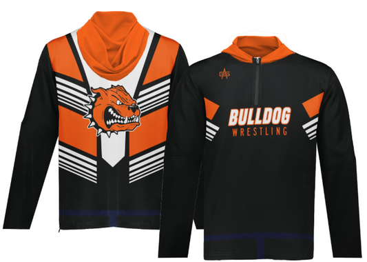 BC Youth Boys Wrestling Sublimated Hooded Warm Up Jacket