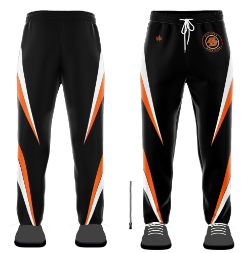 BC Youth Boys Wrestling Charged Sublimated Open Bottom Sweatpants w/zippers