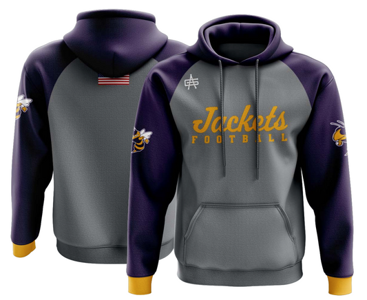 Greenville Football Gutsy IGNITE+ "Jackets Football" Hoodie - Adult and Youth Sizes