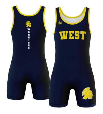Wausau West Wrestling Singlet - Warriors