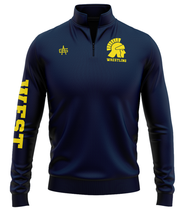 Wausau West Wrestling Quarter Zip - Custom Name
