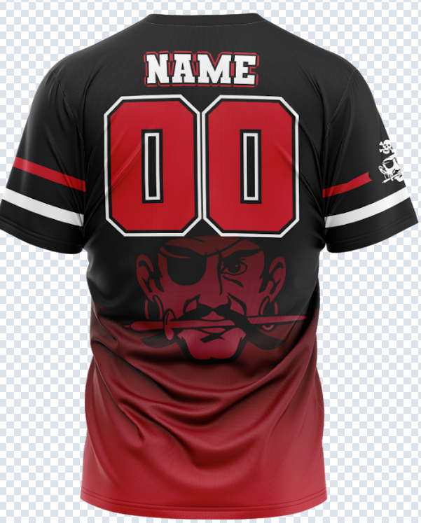 Cardington Pirates Softball  Sublimated No-Button Custom Fan Jersey