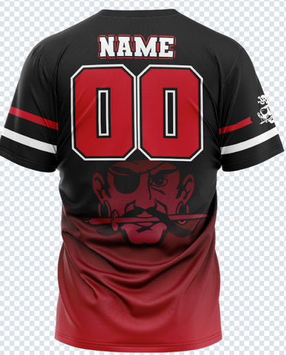 Cardington Pirates Softball  Sublimated No-Button Custom Fan Jersey