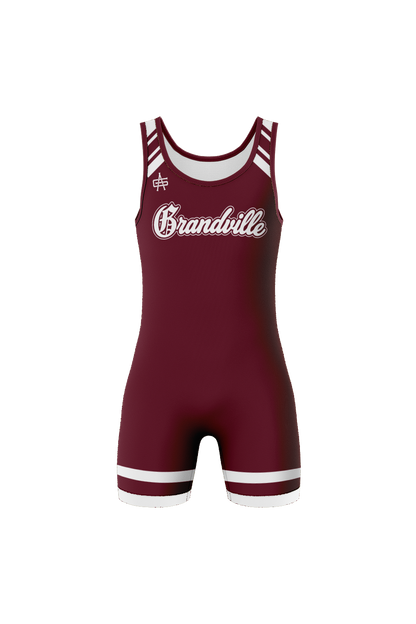 Grandville Wrestling Women's Mesh Back Sublimated Performance Singlet