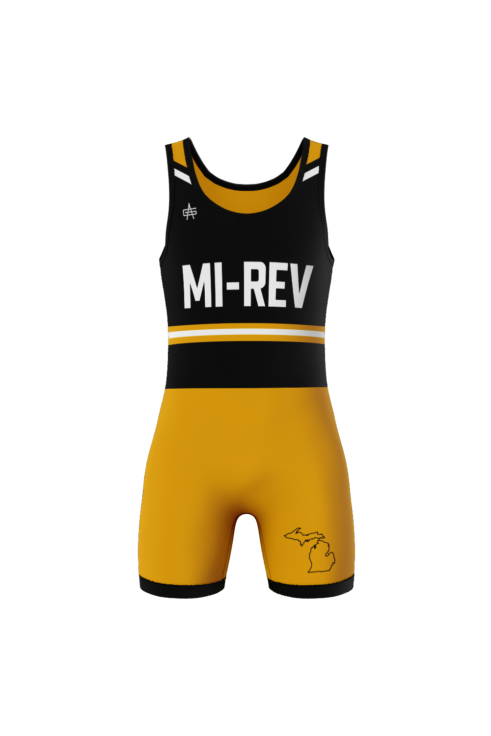 MI Rev Wrestling Men's Sublimated Performance Singlet