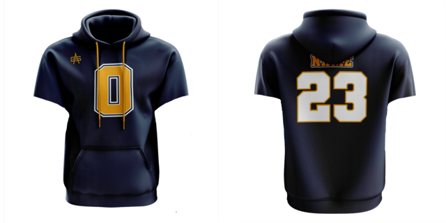Oxford Wildcats Baseball Custom Gutsy IGNITE+ Short Sleeve Performance Hoodie