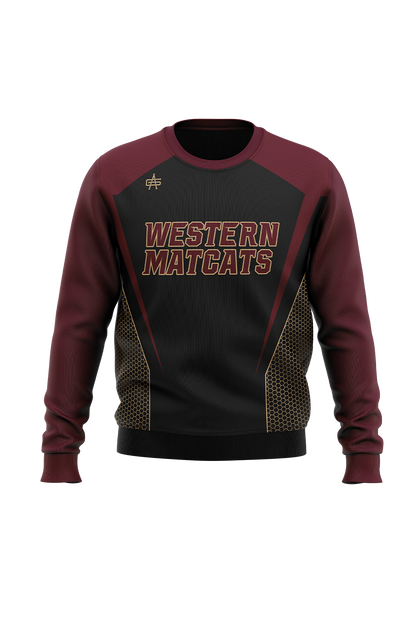 Parma Western MatCats Wrestling Charged Sublimated Performance Crewneck Sweatshirt
