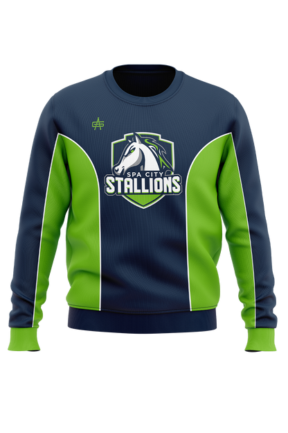 Spa City Stallions Sublimated Performance Crewneck Sweatshirt