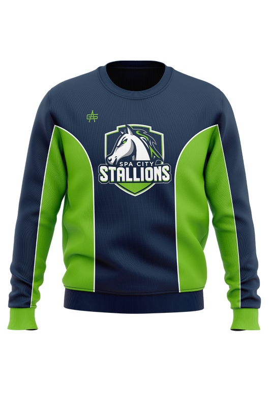 Spa City Stallions Sublimated Performance Crewneck Sweatshirt