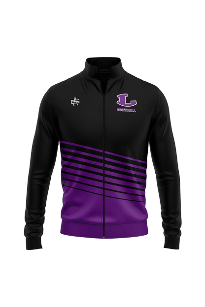 Spartans Football Sublimated Performance Quarter Zip- Black