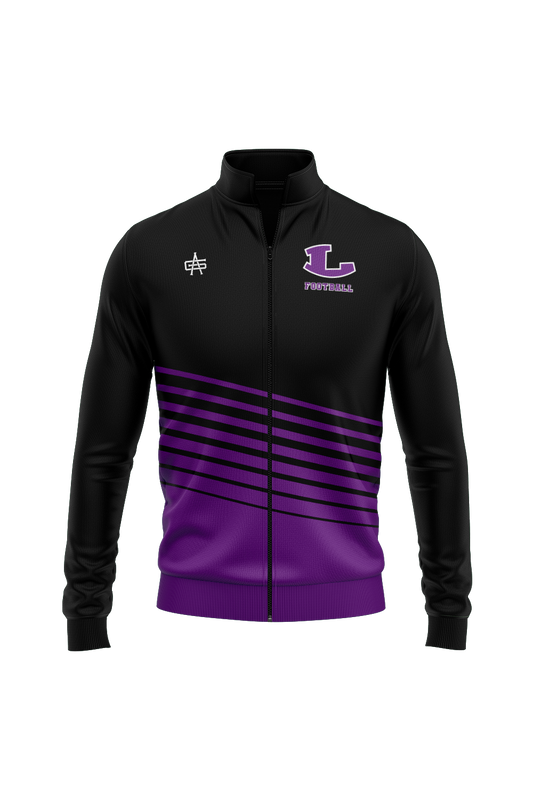 Spartans Football Sublimated Performance Quarter Zip- Black