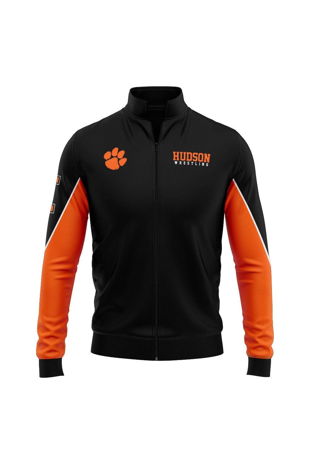 Hudson Wrestling Charged Sublimated Performance Full Zip - Black