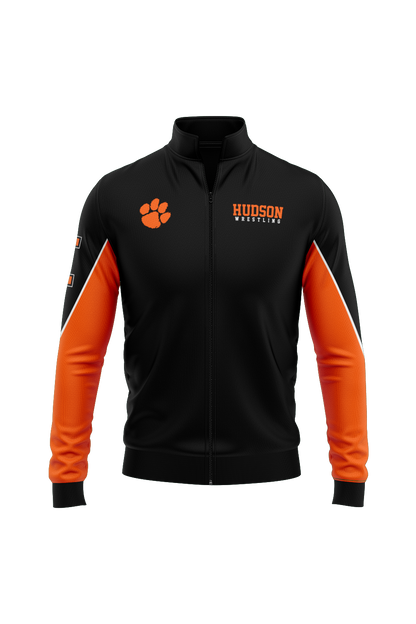 Hudson Wrestling Charged Sublimated Performance Full Zip - Black