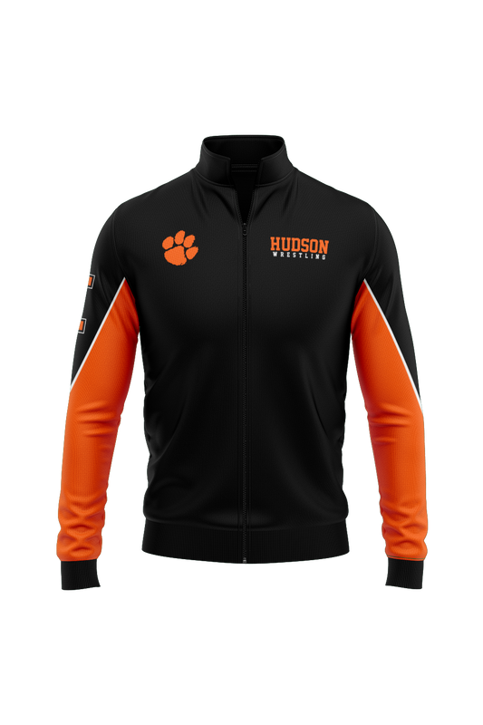 Hudson Wrestling Charged Sublimated Performance Full Zip - Black
