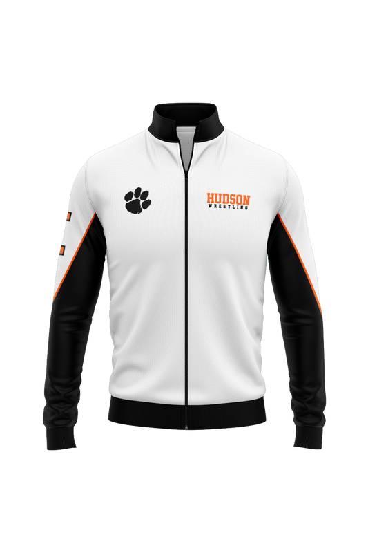 Hudson Wrestling Charged Sublimated Performance Full Zip - White