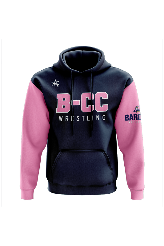 B-CC High School Wrestling Sublimated Performance Hoodie - Pink