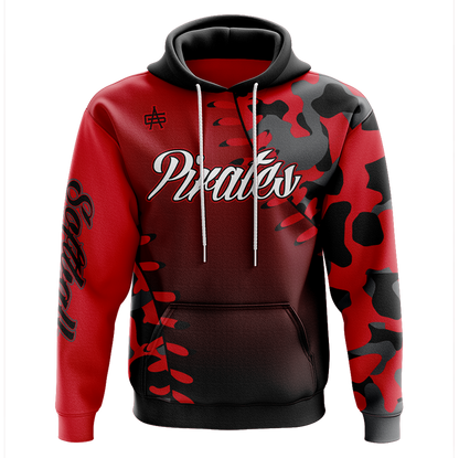 Cardington Pirates Softball Sublimated Performance Hoodie