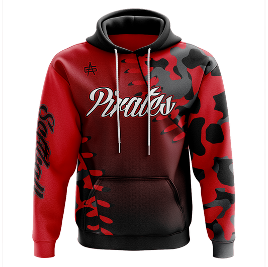 Cardington Pirates Softball Sublimated Performance Hoodie