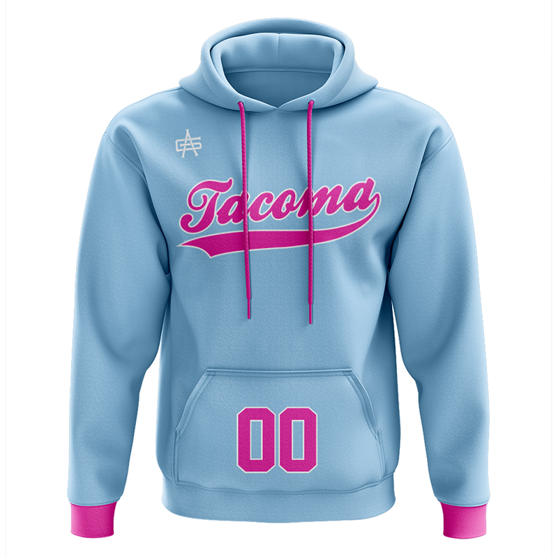 Tacoma Tigers Bubble Gum Sublimated Hoodie