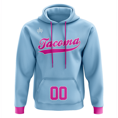 Tacoma Tigers Bubble Gum Sublimated Hoodie