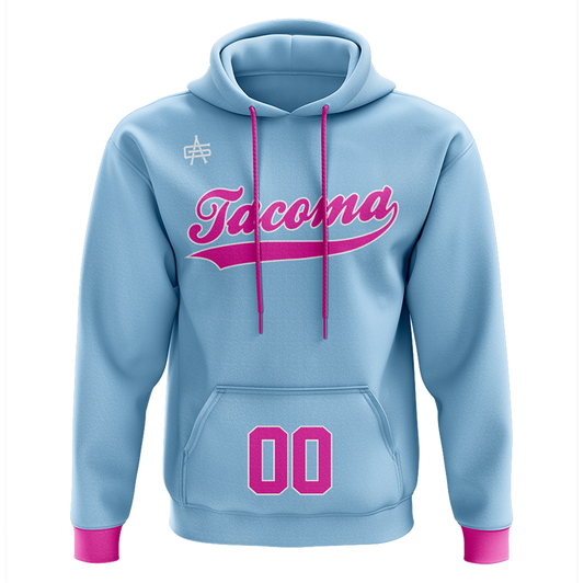 Tacoma Tigers Bubble Gum Sublimated Hoodie
