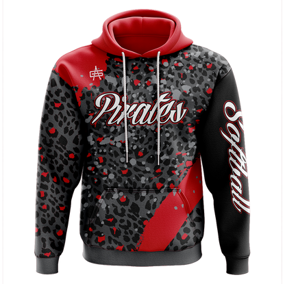 Cardington Pirates Softball Sublimated Performance Hoodie