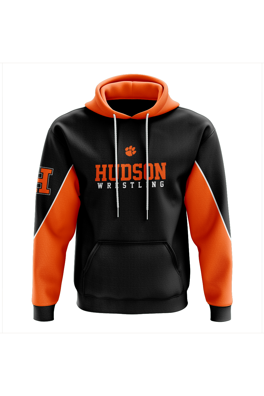 Hudson Wrestling Sublimated Charged Performance Hoodie - Black