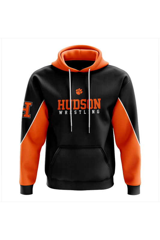 Hudson Wrestling Sublimated Charged Performance Hoodie - Black