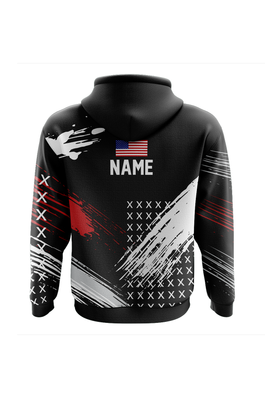 Linden Rev Wrestling Sublimated Charged Performance Hoodie - Black