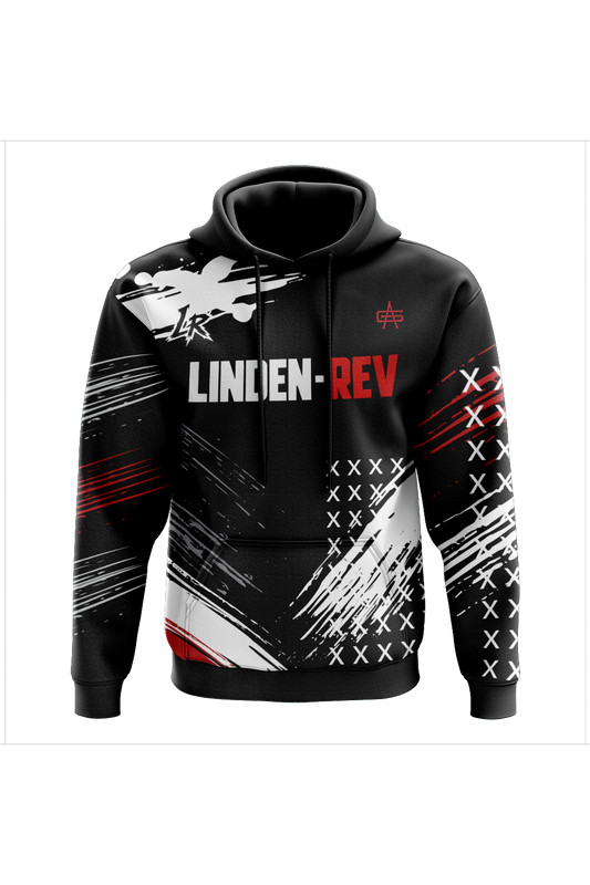 Linden Rev Wrestling Sublimated Charged Performance Hoodie - Black