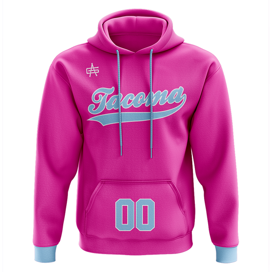 Tacoma Tigers Bubble Gum Sublimated Hoodie