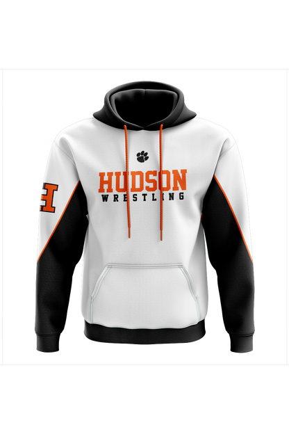 Hudson Wrestling Sublimated Charged Performance Hoodie - White