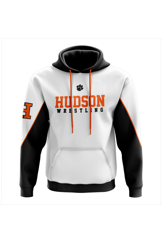 Hudson Wrestling Sublimated Charged Performance Hoodie - White
