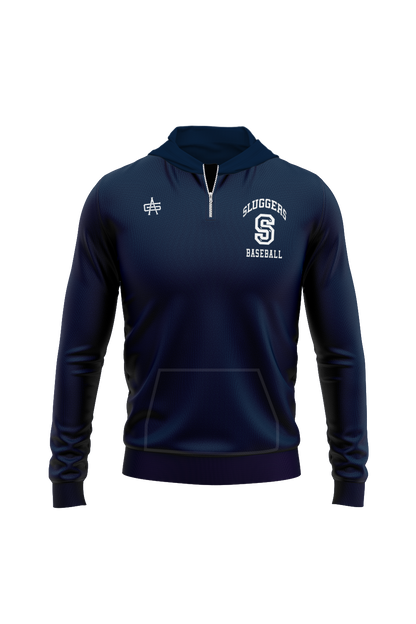 Sluggers Baseball Sublimated Charged Hooded Performance Quarter-Zip