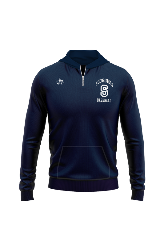 Sluggers Baseball Sublimated Charged Hooded Performance Quarter-Zip