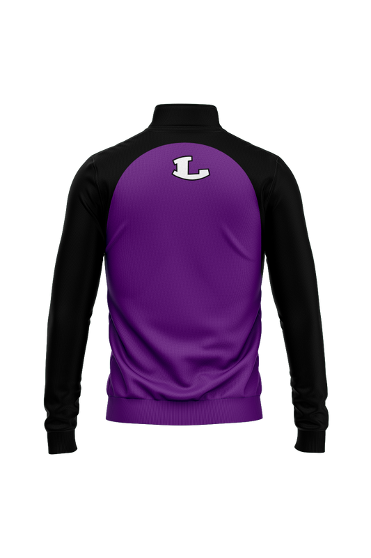Spartans Football Sublimated Performance Quarter Zip- Purple