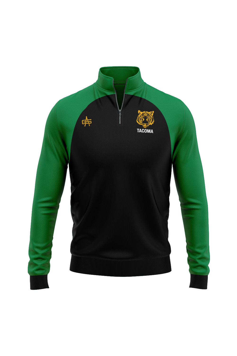 Tacoma Tigers Basketball Sublimated Performance Quarter Zip