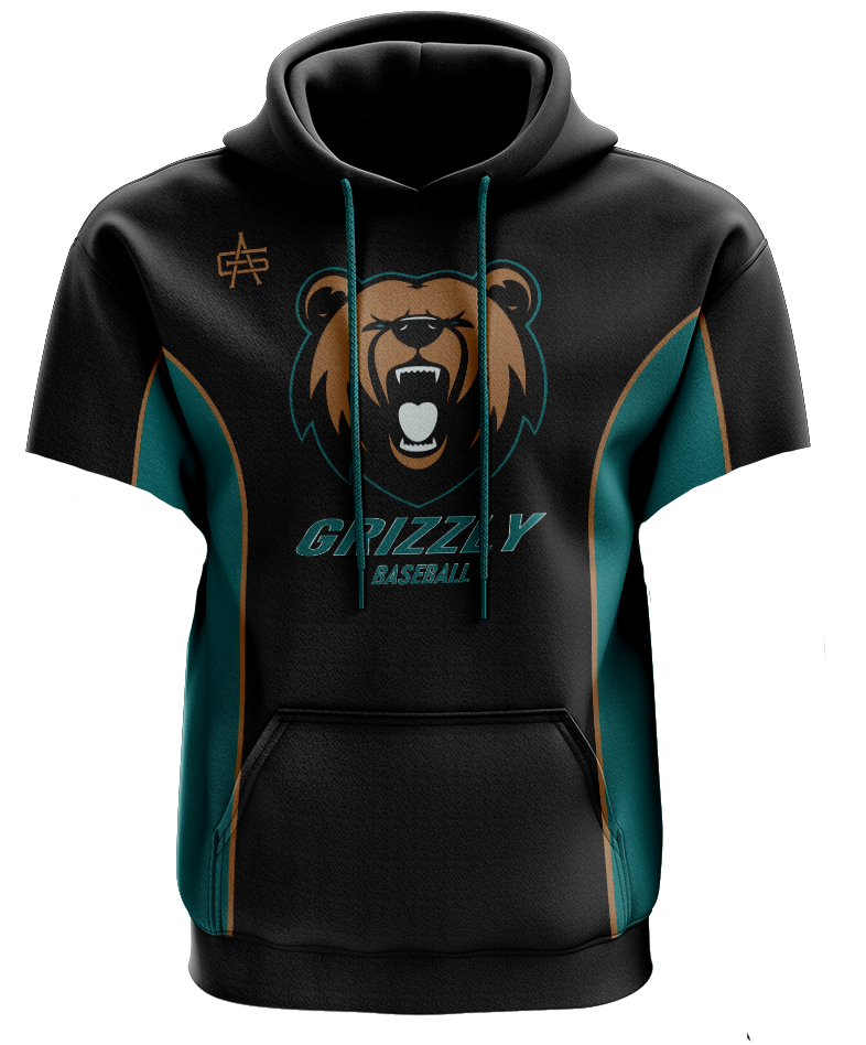 Grizzly's Baseball Performance Short Sleeve Hoodie