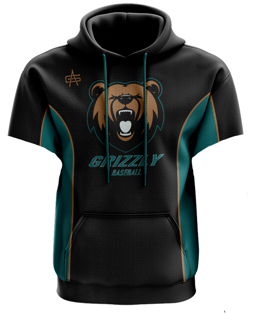Grizzly's Baseball Performance Short Sleeve Hoodie