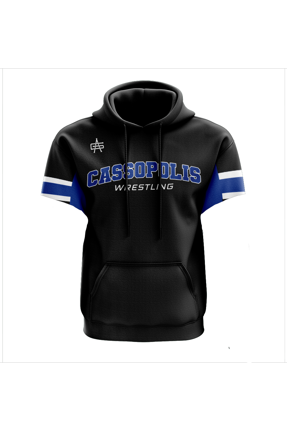 Cassopolis Wrestling Short Sleeve Sublimated Performance Hoodie