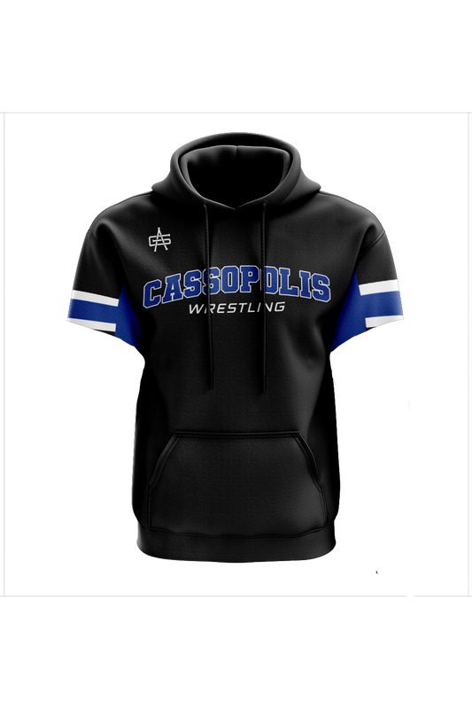 Cassopolis Wrestling Short Sleeve Sublimated Performance Hoodie