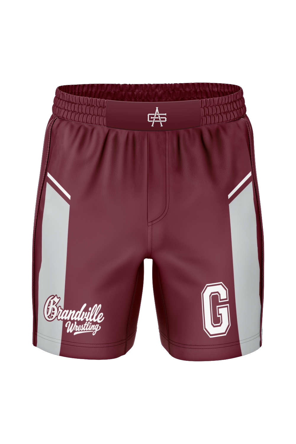Grandville Wrestling Sublimated Performance Woven Fight Shorts with Pockets
