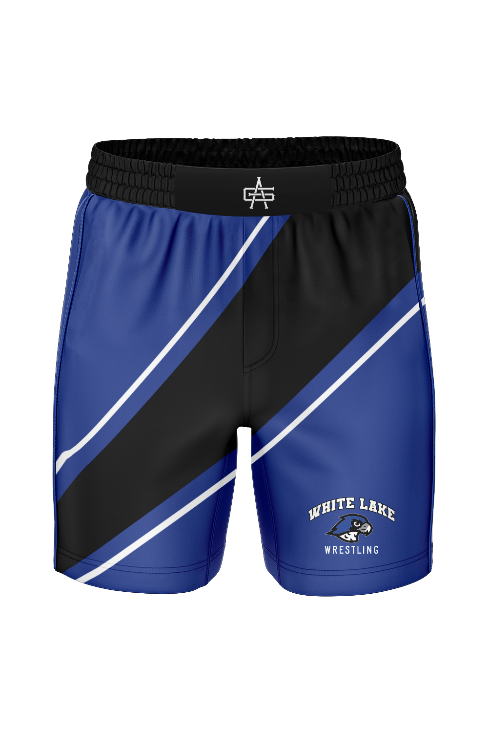 White Lake MS Wrestling Sublimated Performance Fight Shorts