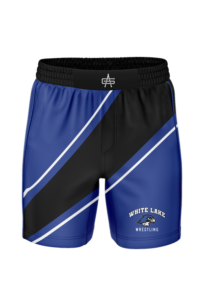 White Lake MS Wrestling Sublimated Performance Fight Shorts