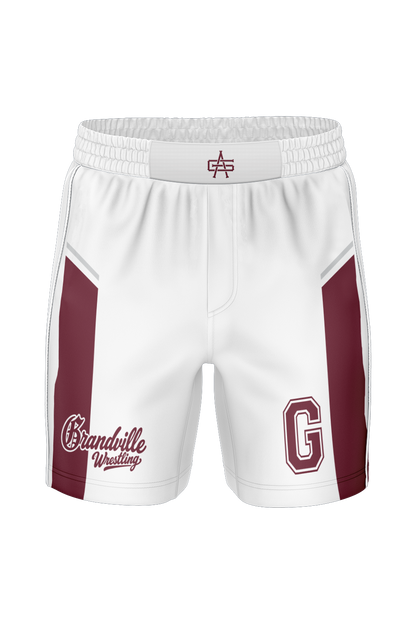 Grandville Wrestling Sublimated Performance Woven Fight Shorts with Pockets